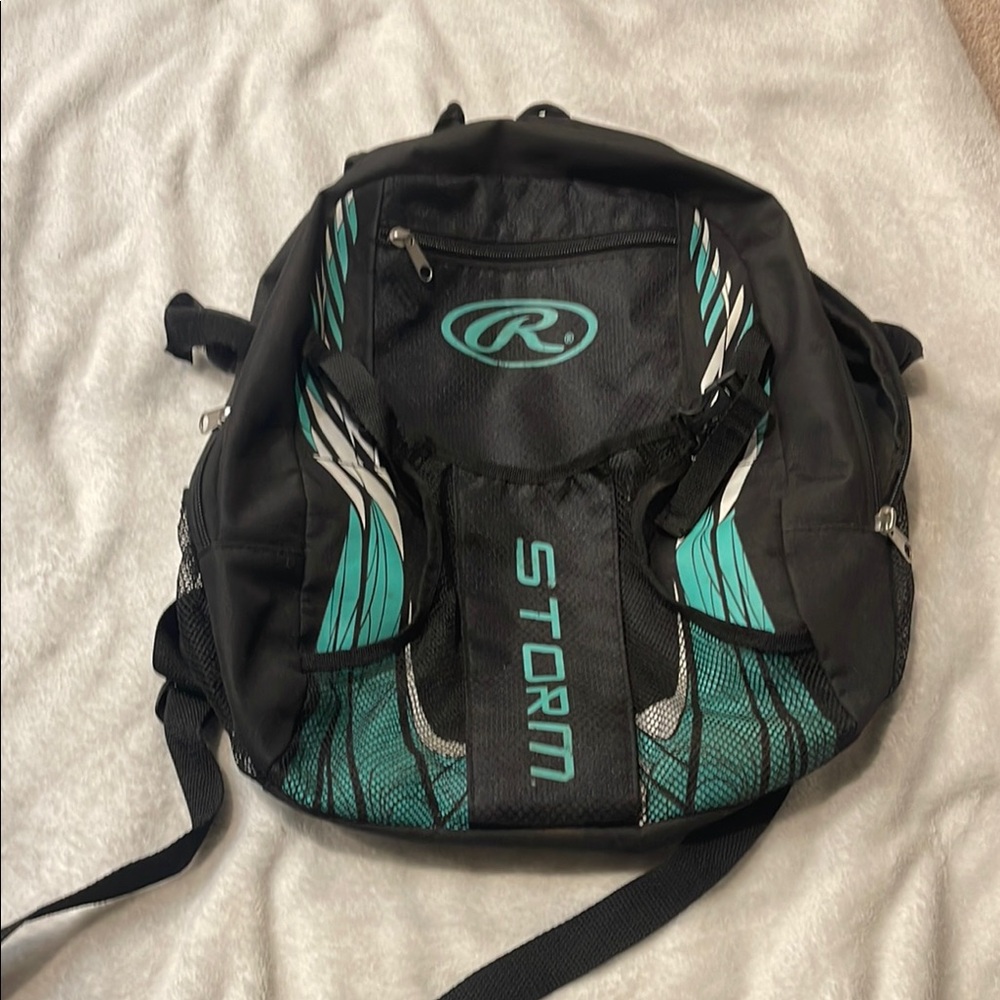 Storm Black and Teal Men Bag
